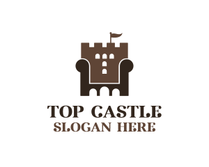 Castle Armchair Furniture  logo design