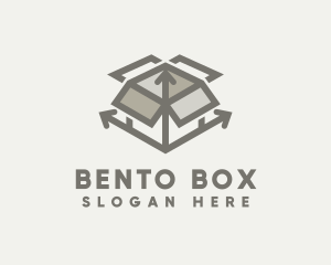 Delivery Box Arrow logo design