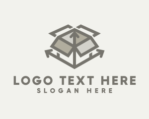 Package - Delivery Box Arrow logo design