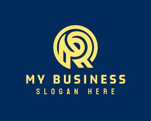 Professional Monoline Letter R Business Logo