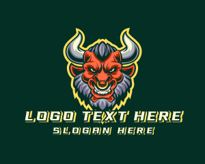 Horns - Wild Bull Gaming logo design