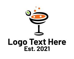 Booze - Bubbly Cocktail Beverage logo design