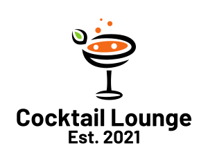 Bubbly Cocktail Beverage logo design