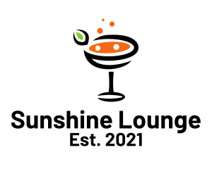 Bubbly Cocktail Beverage logo design