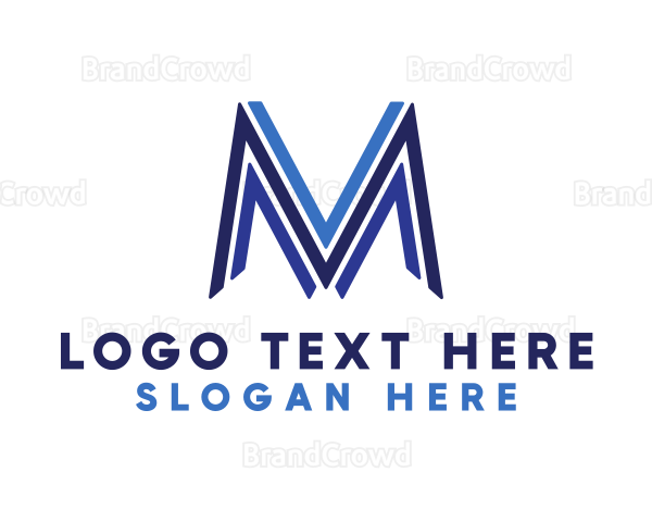 Blue Line M Logo