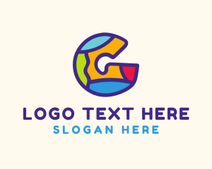 Colorful - Fun Puzzle Letter G logo design