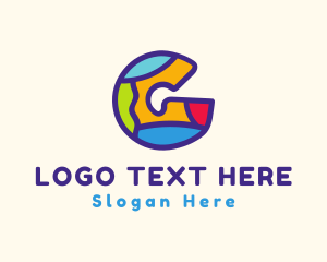 Fun Puzzle Letter G Logo