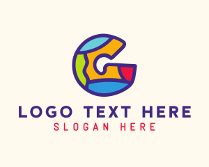 Comedy - Fun Puzzle Letter G logo design