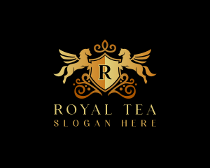 Elegant Royal Pegasus logo design