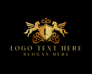 Hotel - Elegant Royal Pegasus logo design