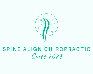 Chiropractic Acupuncture Backbone logo design