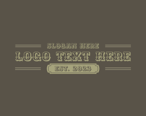 Alcohol - Western Cowboy Hipster logo design