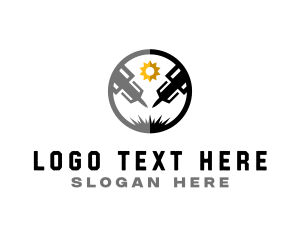 Laser - Engraving Machinery Tool logo design