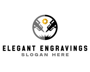 Engraving Machinery Tool logo design