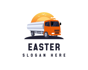 Industrial Transport Truck Logo