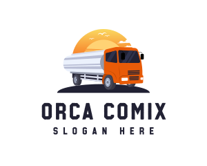 Industrial Transport Truck Logo