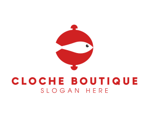 Cloche - Seafood Fish Cloche logo design