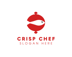 Seafood Fish Cloche logo design