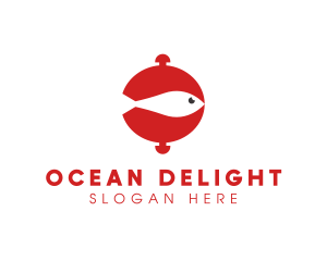 Seafood - Seafood Fish Cloche logo design