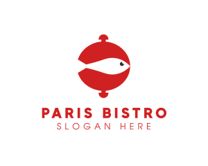 Seafood Fish Cloche logo design