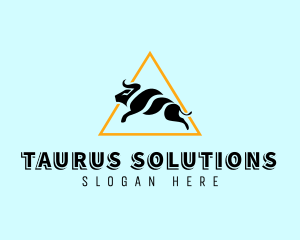 Taurus - Modern Wild Bull logo design