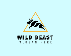 Modern Wild Bull logo design