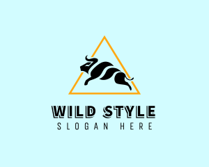 Modern Wild Bull logo design