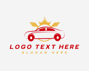 Wings - Fast Car Transportation logo design