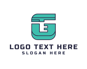 Geometric - Geometric Teal G logo design