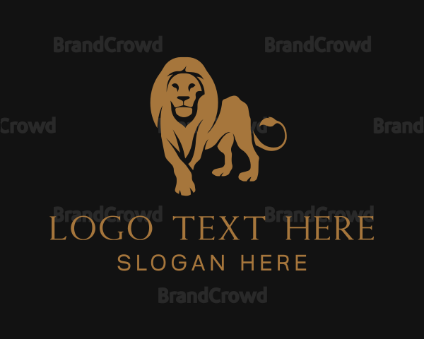 Elegant Gold Lion Logo