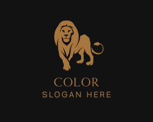 Golden - Elegant Gold Lion logo design