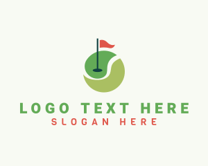 Golf Course - Sports Golf Ball Tournament logo design