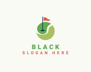 Sports Golf Ball Tournament Logo