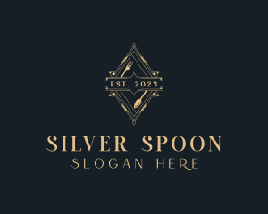 Fine Dining Restaurant Cutlery logo design