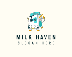Dairy - Milk Cow Dairy logo design