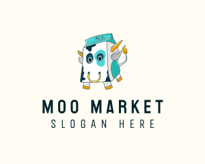 Milk Cow Dairy logo design