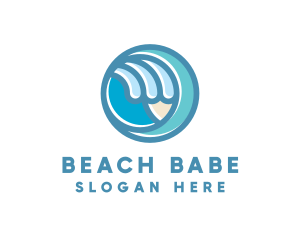 Sea Beach Resort logo design