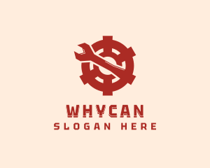 Wheel - Mechanical Tool Wrench logo design