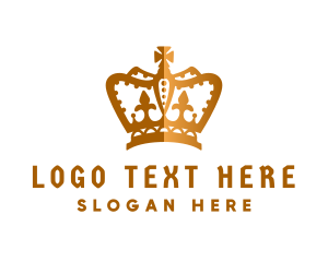 Pageant - Royal Gold Crown logo design