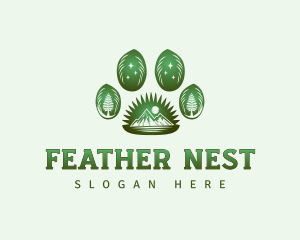 Paw Outdoor Wildlife logo design