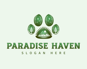 Paw Outdoor Wildlife logo design