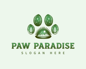 Paw Outdoor Wildlife logo design