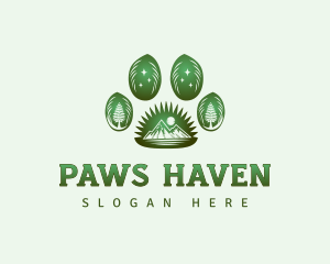 Paw Outdoor Wildlife logo design