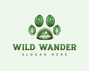 Paw Outdoor Wildlife logo design