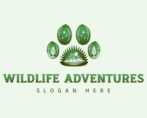 Paw Outdoor Wildlife logo design