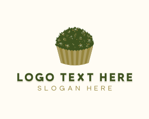 Plant - Grass Garden Cupcake Pastry logo design