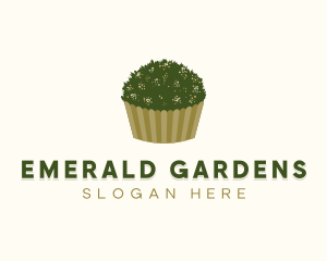 Grass Garden Cupcake Pastry logo design