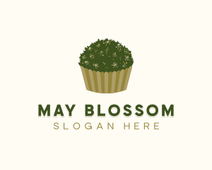 Grass Garden Cupcake Pastry logo design