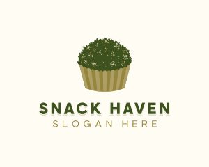 Grass Garden Cupcake Pastry logo design