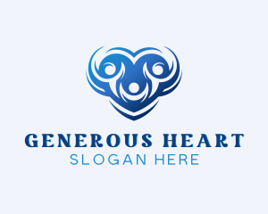 Heart Family Community logo design